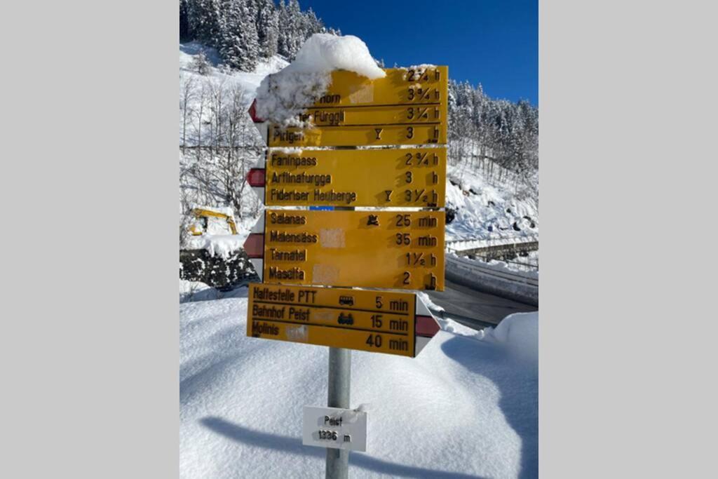 Bambi Lodge Ferienwohnung Auf Knapp 1400 M Nahe Arosa Peist Luaran gambar